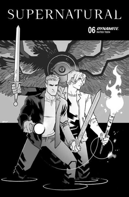 Supernatural #6 (2025) cover k amor line art variant