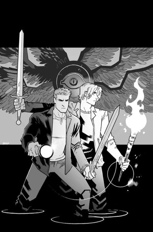 Supernatural #6 (2025) cover l amor line art virgin variant