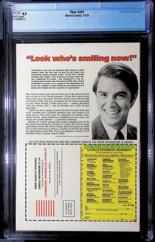 Thor #241 (1966) CGC 8.5