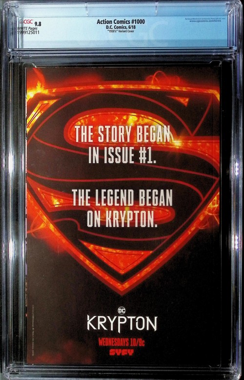 Action Comics #1000 (2016) 1930's variant CGC 9.8