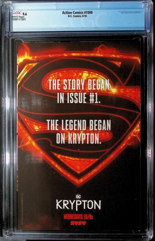 Action Comics #1000 (2016) CGC 9.6