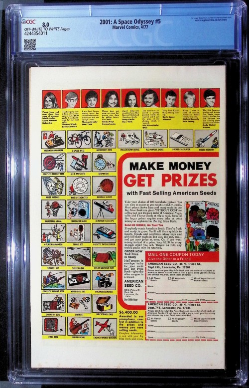 2001 Space Odyssey #5 (1976) CGC 8.0