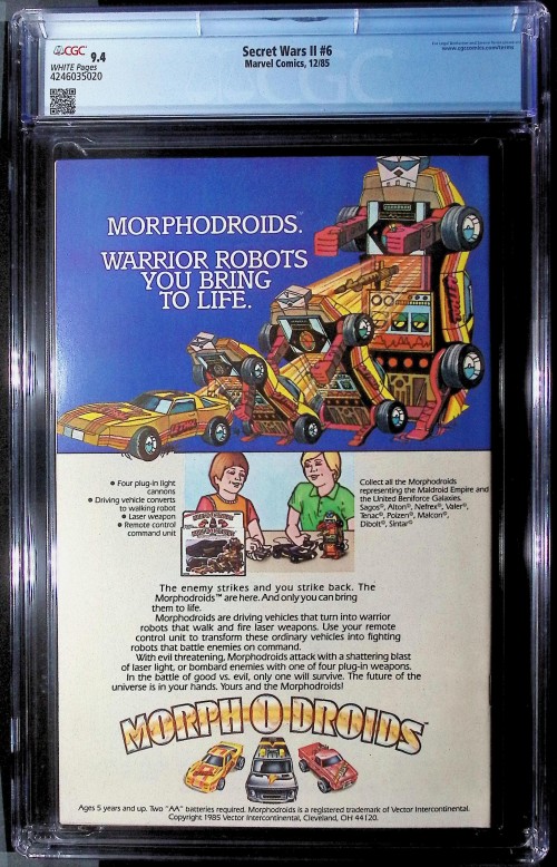 Secret Wars II #6 (1985) CGC 9.4