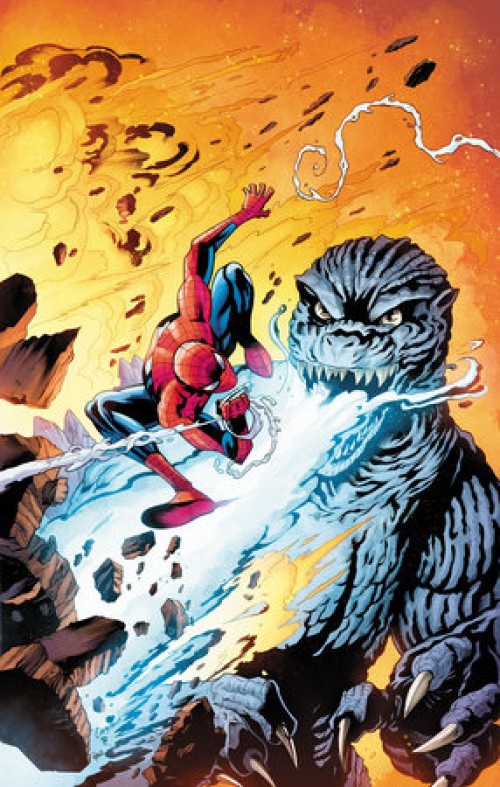 Godzilla Vs Spider-Man #1 (2025) campana virgin variant