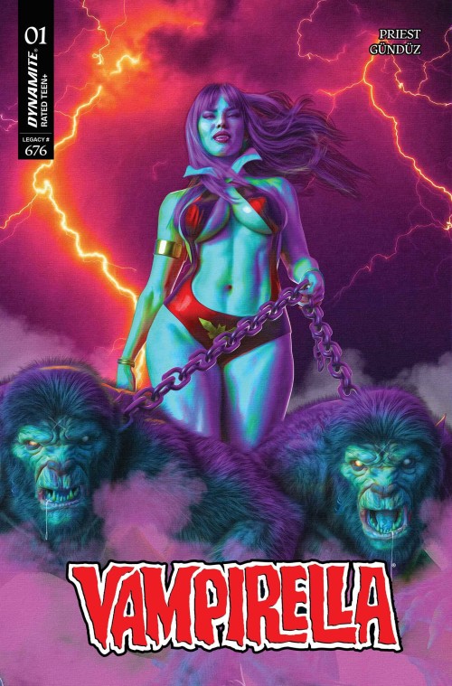 Vampirella #1 (2025) cover zb spears purple rain variant