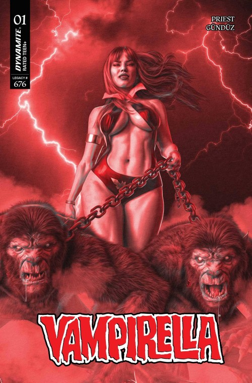Vampirella #1 (2025) cover zf spears red variant