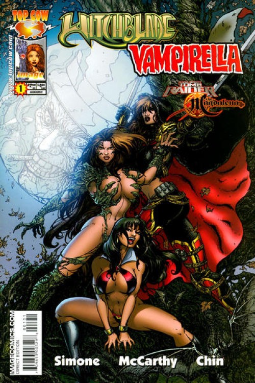 Witchblade Vampirella Tomb Raider Magdalena #1 (2005) chin