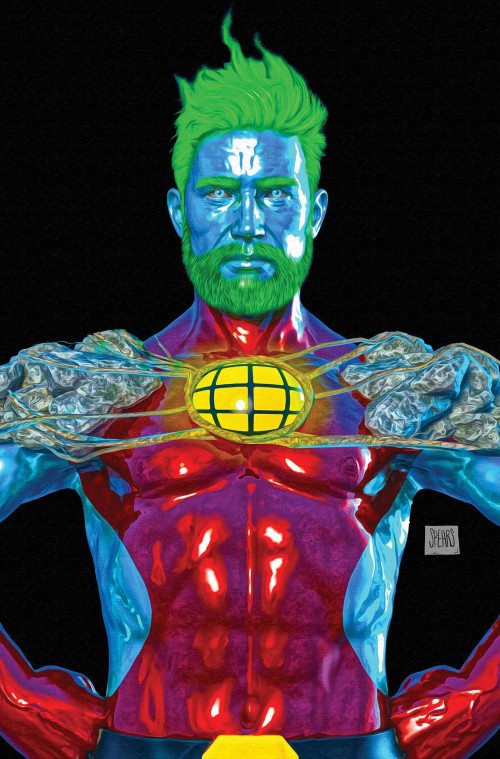 Captain Planet #1 (2025) cover t spears black virgin foil variant
