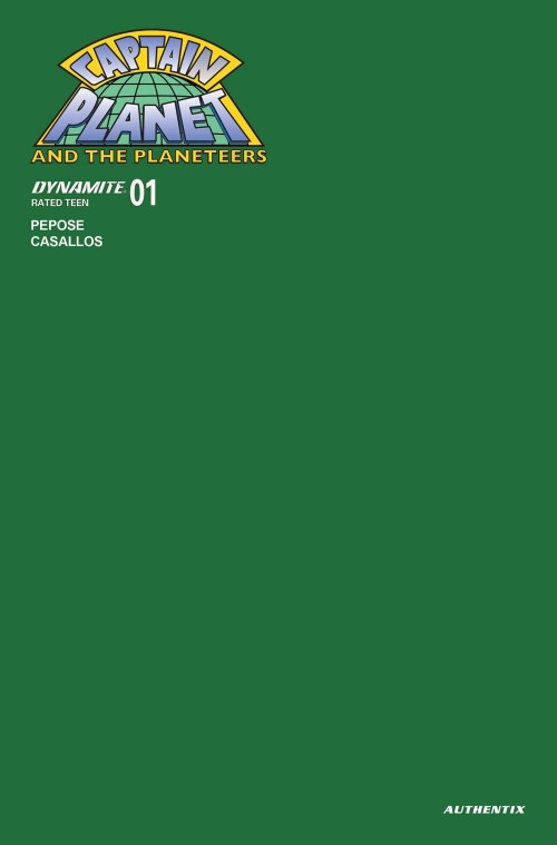 Captain Planet #1 (2025) cover u green blank variant