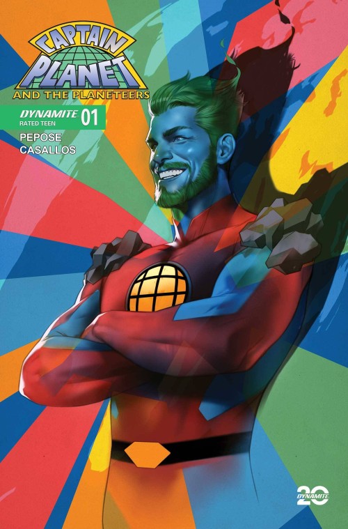 Captain Planet #1 (2025) cover v oliver foil variant