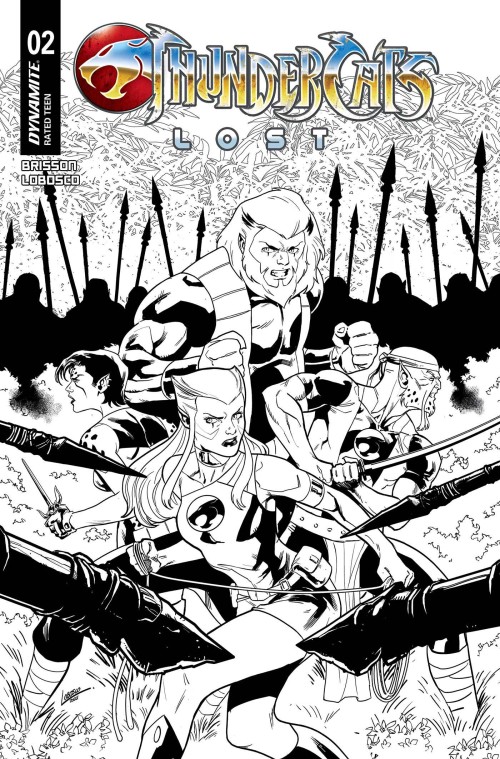 Thundercats Lost #2 cover s lobosco line art variant