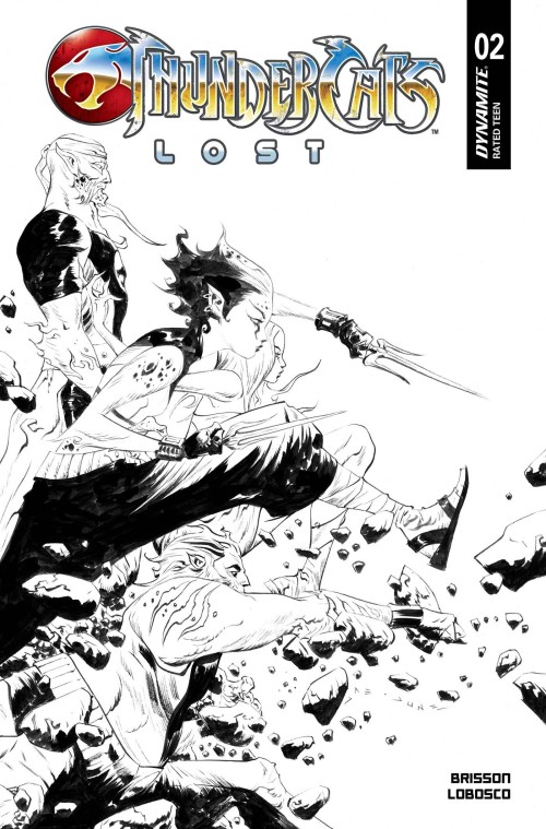 Thundercats Lost #2 cover t lee line art variant