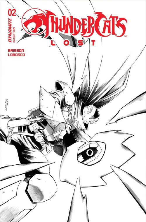 Thundercats Lost #2 cover u shalvey line art variant