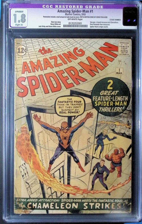 Amazing Spider-Man #1 (1963) CGC 1.8 restored