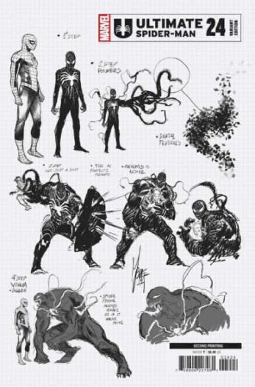 Ultimate Spider-Man #24 (2024) second print checchetto design variant