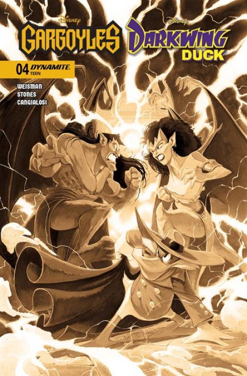 Gargoyles Darkwing Duck #4 (2026) cover l bigarella sepia variant