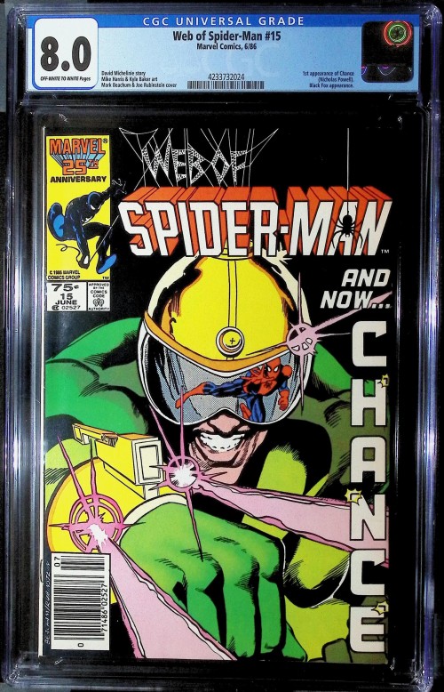 Web of Spider-Man #15 (1985) CGC 8.0