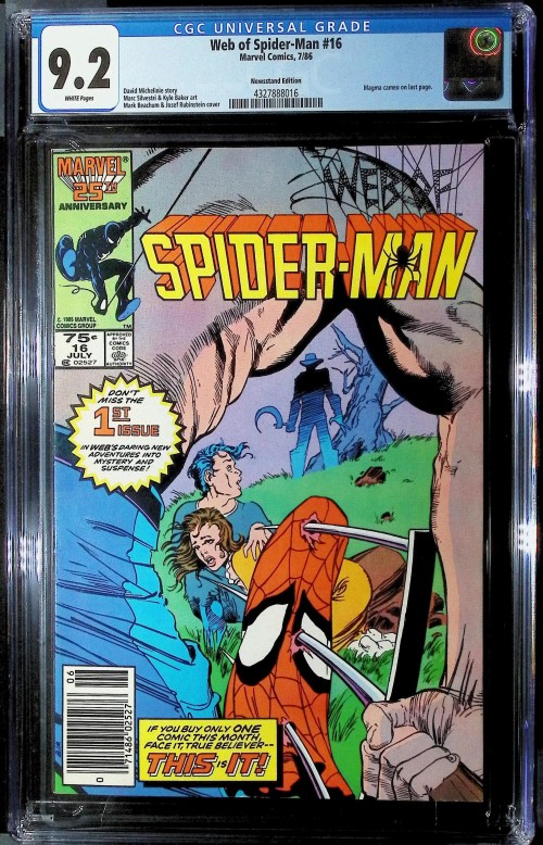 Web of Spider-Man #16 (1985) CGC 9.2