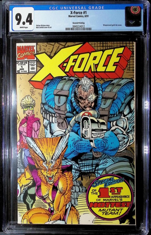 X-Force #1 (1991) second print CGC 9.4