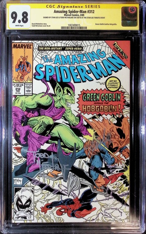 Amazing Spider-Man #312 (1963) CGC 9.8 signed Stan Lee & McFarlane