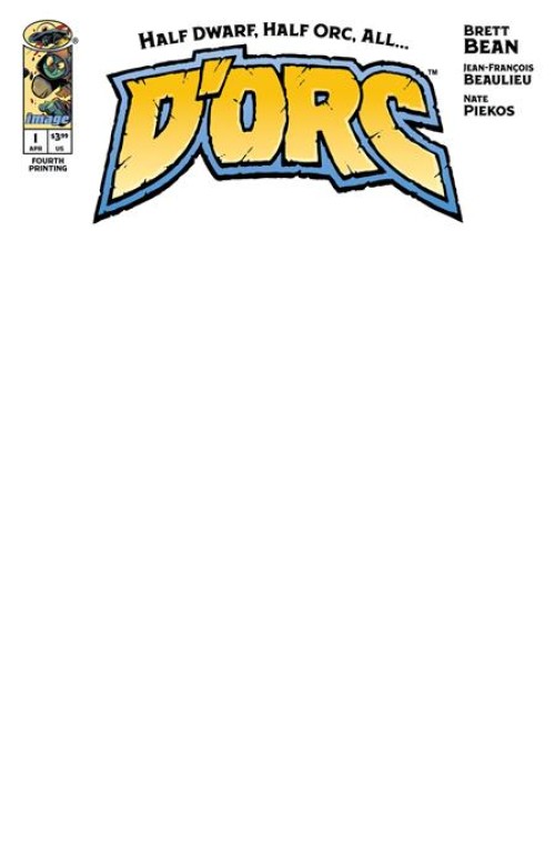 DORC #1 (2026) fourth print cover b blank variant