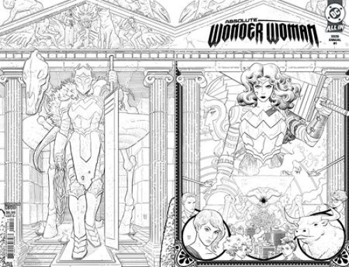 Absolute Wonder Woman Annual #1 (2026) second print cover b sherman b&w variant
