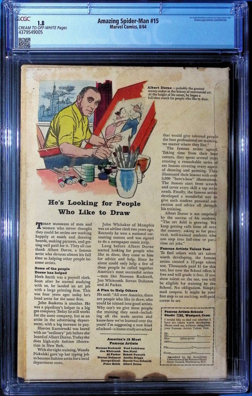 Amazing Spider-Man #15 (1963) CGC 1.8