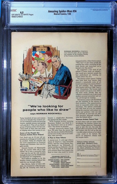 Amazing Spider-Man #56 (1963) CGC 4.5