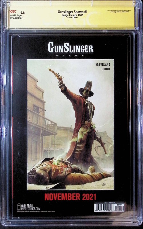 Gunslinger Spawn #1 cover i mcfarlane signed variant CGC 9.8 560/1191