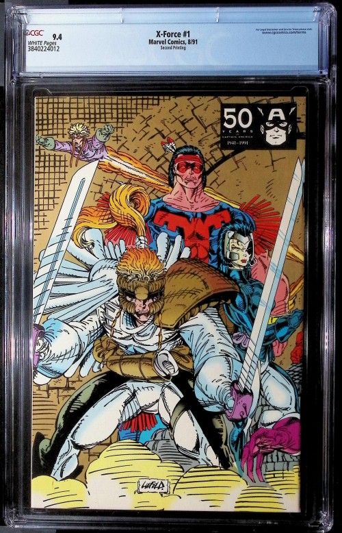 X-Force #1 (1991) second print CGC 9.4