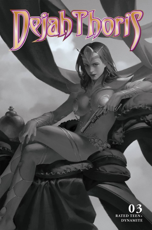 Dejah Thoris #3 (2023) cover n yoon b&w variant