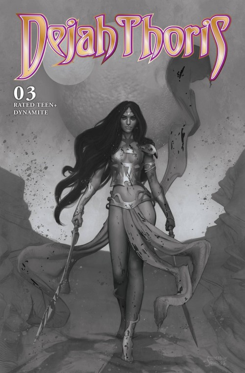 Dejah Thoris #3 (2023) cover o puebla b&w variant