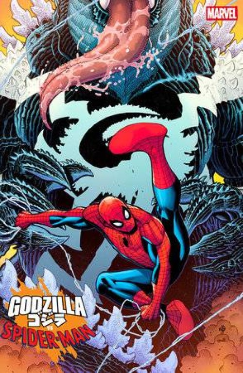 Godzilla Vs Spider-Man #1 (2025) bradshaw venomized godzilla variant