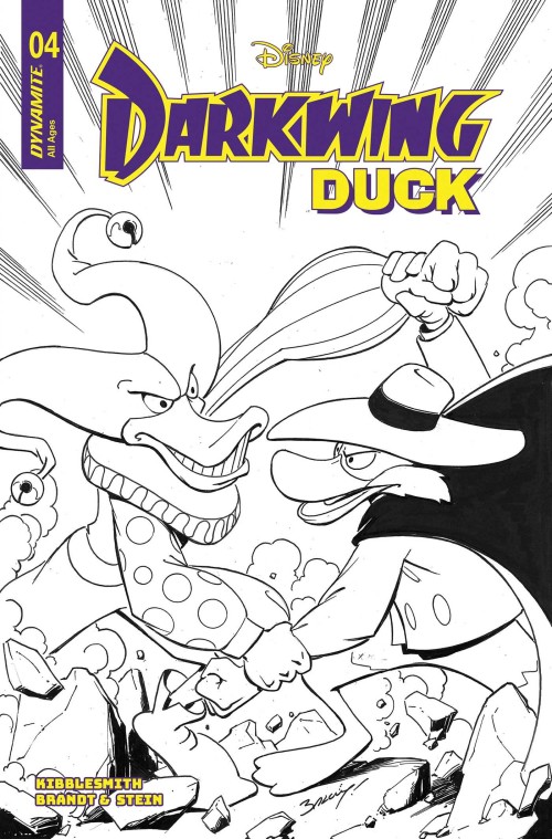 Darkwing Duck #4 (2025) cover i bagley line art variant