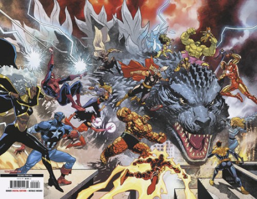 Godzilla Vs Fantastic Four #1 (2025) second print yu virgin variant