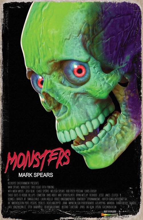 Mark Spears Monsters #1 fifth print homage variant
