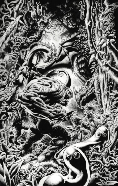Herculoids #3 (2025) cover s hotz line art virgin variant