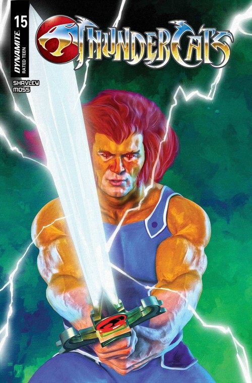 Thundercats #15 (2024) cover w spears green foil variant