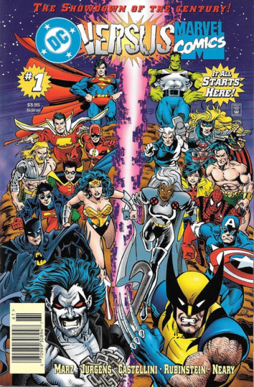 DC vs Marvel #1 (1996) newsstand edition