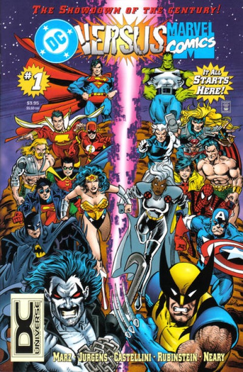 DC vs Marvel #1 (1996) dcu logo