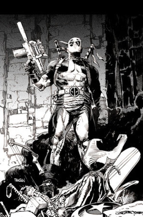 Deadpool Kills The Marvel Universe One Last Time #1 (2025) second print panosian b&w virgin variant