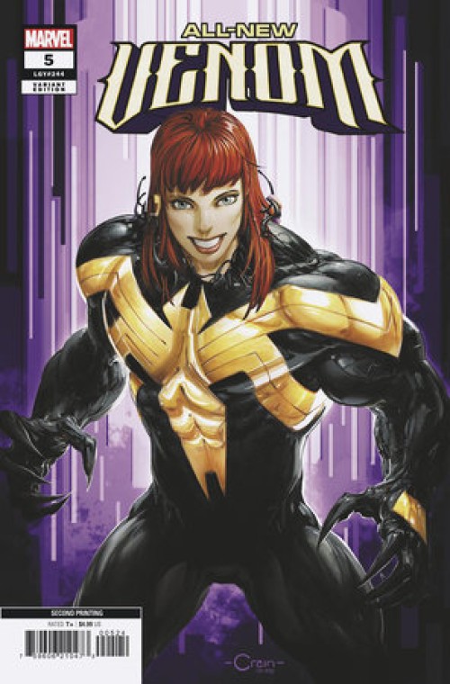 All-New Venom #5 second print crain variant