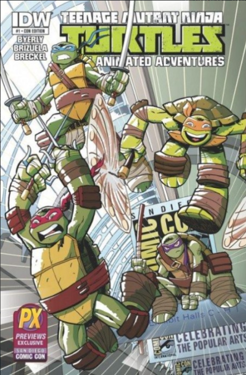 Teenage Mutant Ninja Turtles Animated Adventures #1 (2013) san diego comic con exclusive cover