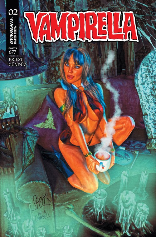 Vampirella #2 (2025) cover zd spears blue variant