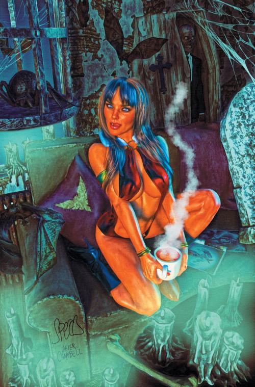 Vampirella #2 (2025) cover zf spears blue virgin variant