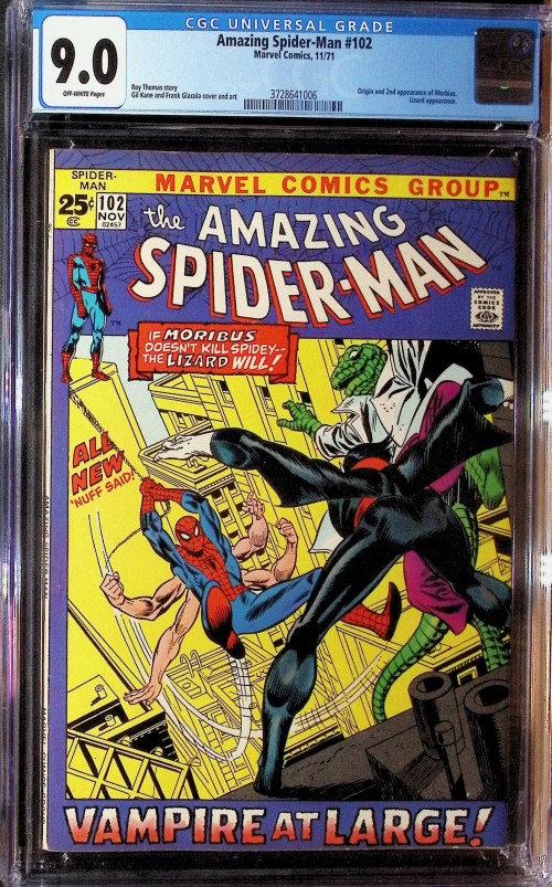 Amazing Spider-Man #102 (1963) CGC 9.0 2nd Morbius