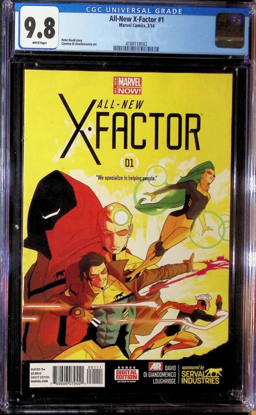 All New X-Factor #1 (2014) CGC 9.8 white pages