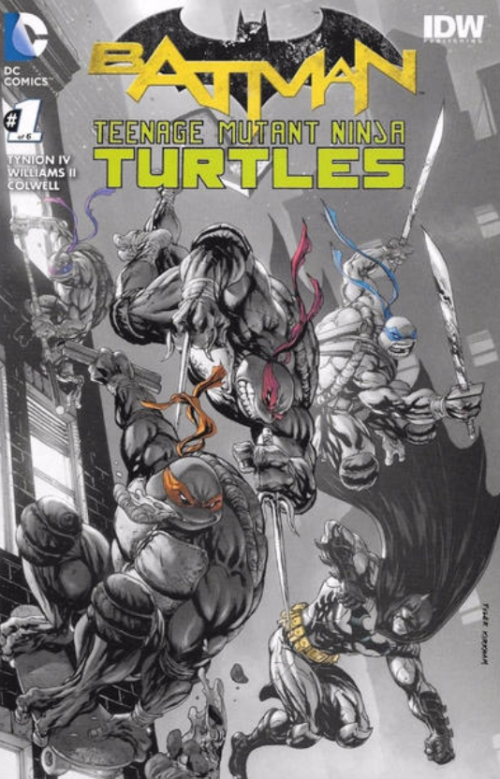 Batman Teenage Mutant Ninja Turtles #1 (2016) kirkham sketch variant