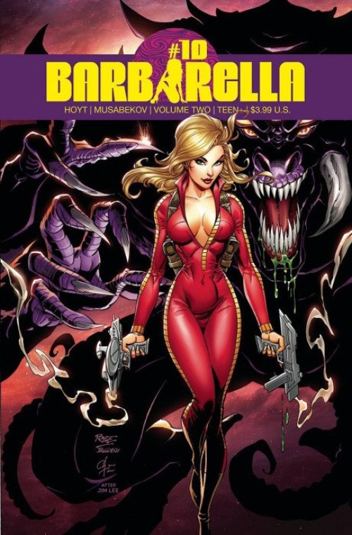 Barbarella #10 (2021) cover l royle lee homage variant
