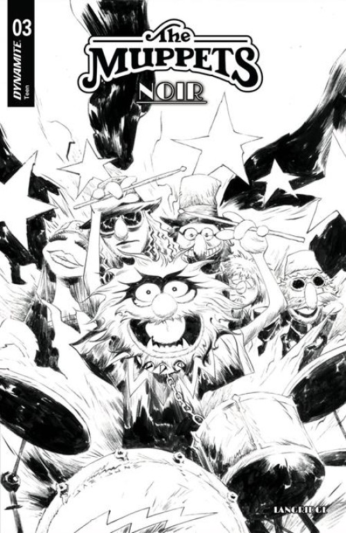 Muppets Noir #3 (2026) cover d lee line art variant